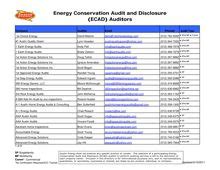 Energy Conservation and Disclosure Act (ECAD) .